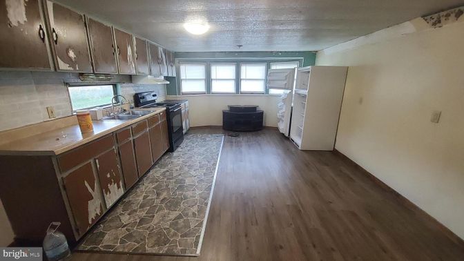 Interior, Kitchen, Wood Texture Flooring
