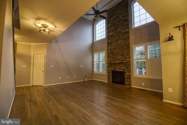 Empty room, Fireplace, Interior, Wood Texture Flooring
