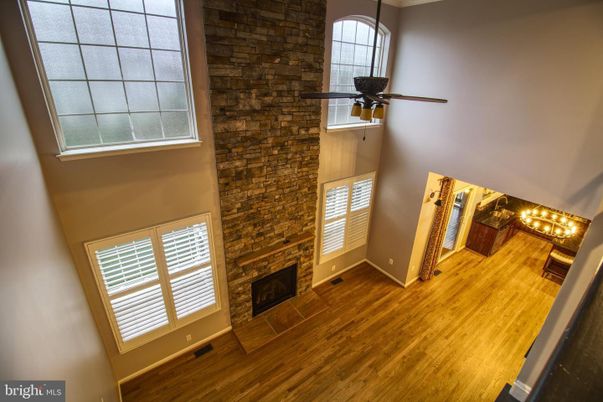 Fireplace, Interior, Stone Walls, Wood Texture Flooring