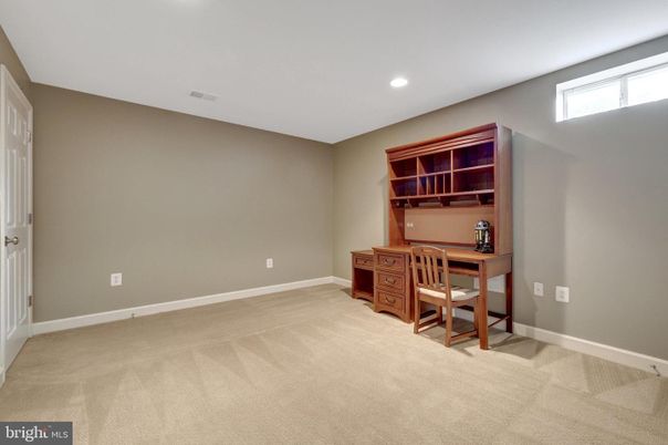 Home Office, Interior, Recessed Lighting