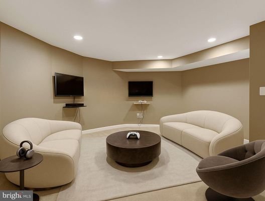 Interior, Living room, Recessed Lighting