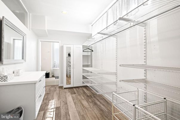 Interior, Walk-in Closets, Wood Texture Flooring
