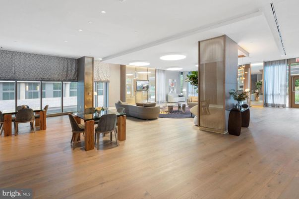 Dining room, Interior, Living room, Recessed Lighting, Wood Texture Flooring