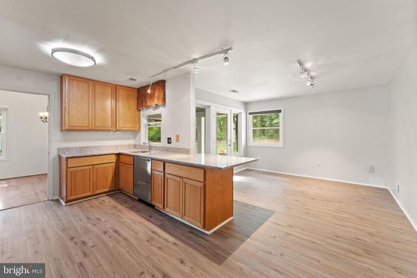 Interior, Kitchen, Wood Texture Flooring