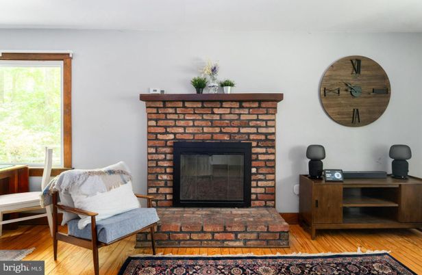 Fireplace, Interior, Wood Texture Flooring