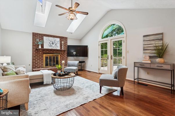 Fireplace, Interior, Living room, Stone Walls, Wood Texture Flooring