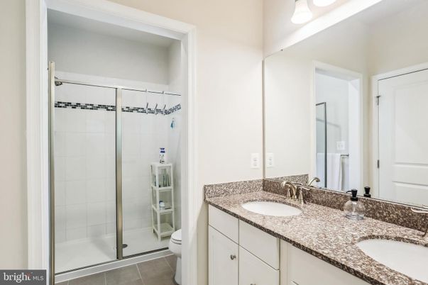 Bathroom, Dual Sink Vanities, Glass Shower, Interior