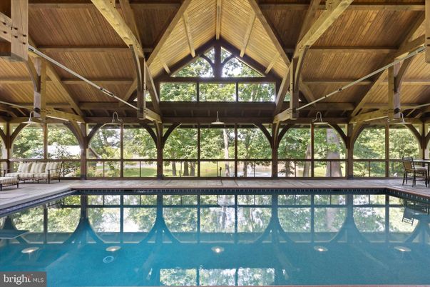 Interior, Pool, Wooden Beams, Wooden Ceilings