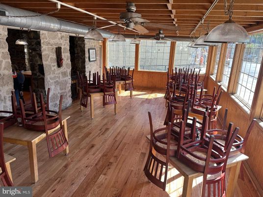 Dining room, Interior, Stone Walls, Wooden Ceilings, Wood Texture Flooring