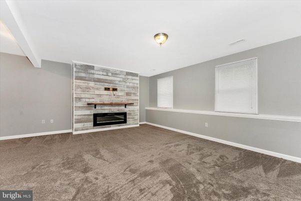 Empty room, Fireplace, Interior