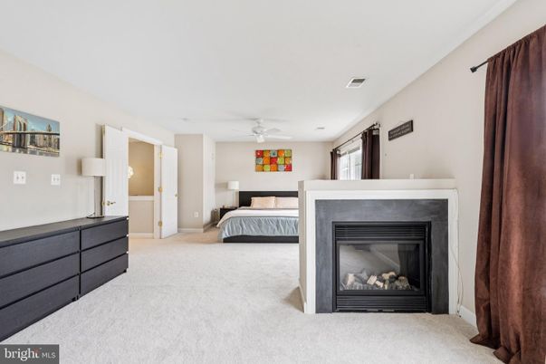 Bedroom, Fireplace, Interior