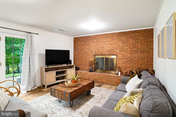 Interior, Living room, Stone Walls, Wood Texture Flooring