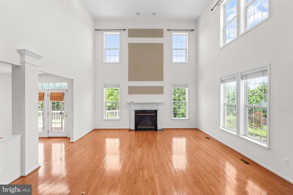 Empty room, Fireplace, Interior, Wood Texture Flooring