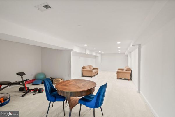 Dining room, Fitness Equipment, Interior, Recessed Lighting