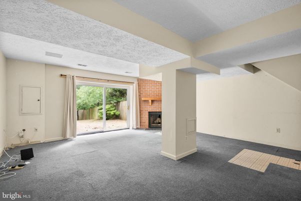 Empty room, Fireplace, Interior, Stone Walls