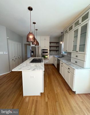 Interior, Kitchen, Pendant Lights, Stainless Steel Appliances, Wood Texture Flooring