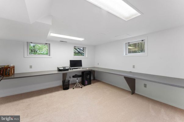 Home Office, Interior, Recessed Lighting