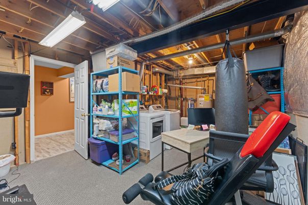 Fireplace, Fitness Equipment, Interior, Wooden Beams