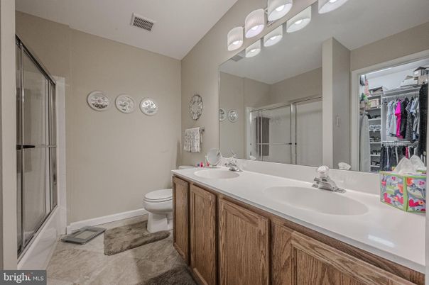 Bathroom, Dual Sink Vanities, Glass Shower, Interior