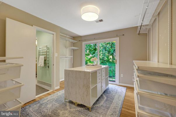 Interior, Walk-in Closets, Wood Texture Flooring