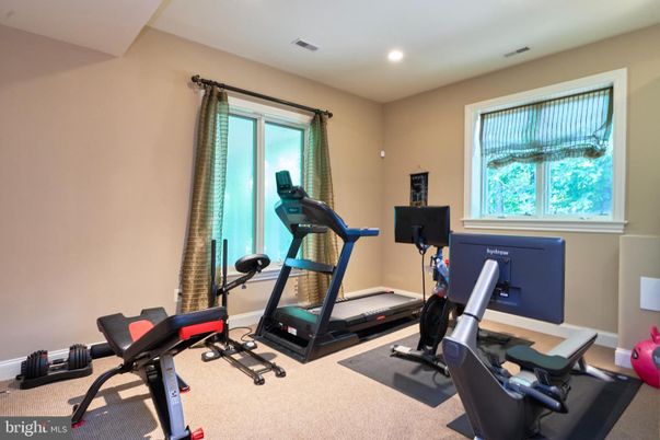 Fitness Equipment, Interior, Recessed Lighting