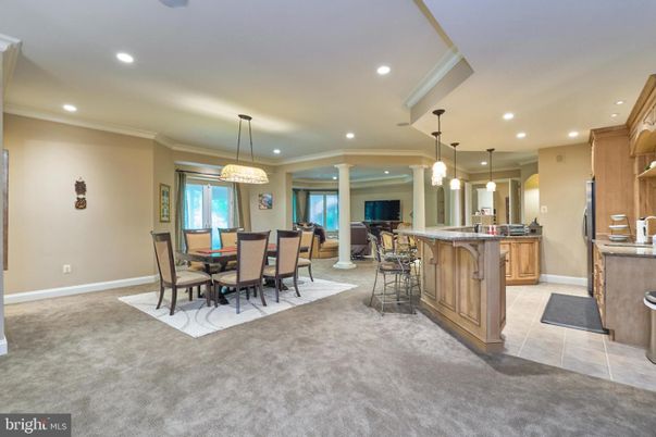 Dining room, Interior, Kitchen, Pendant Lights, Recessed Lighting