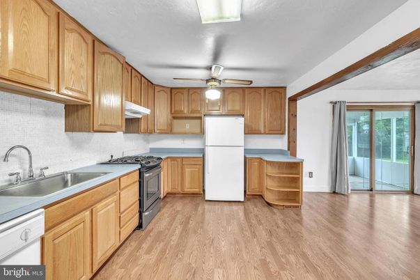Interior, Kitchen, Wood Texture Flooring