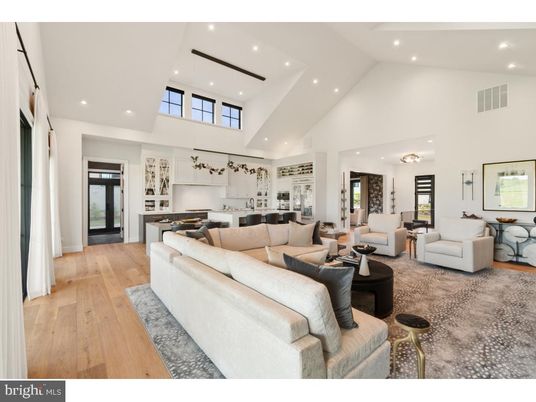Interior, Kitchen, Living room, Recessed Lighting, Wood Texture Flooring