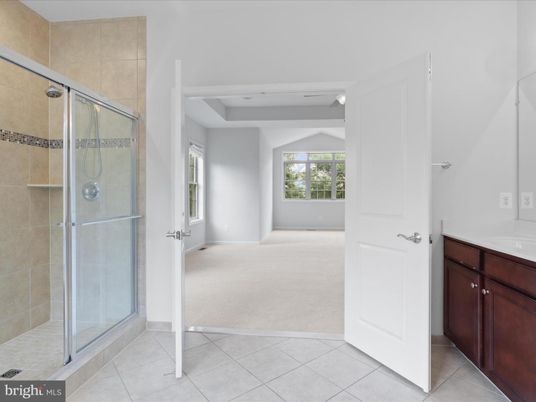 Bathroom, Empty room, Glass Shower, Interior