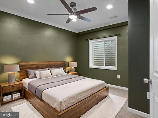 Bedroom, Interior, Recessed Lighting