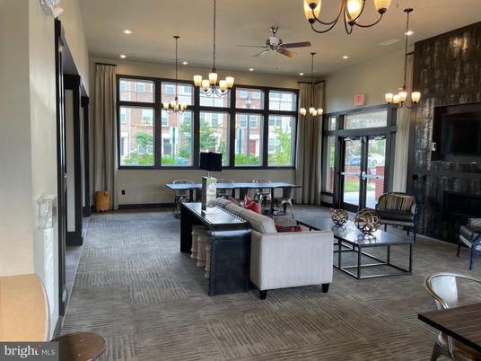 Chandelier, Dining room, Fireplace, Interior, Living room, Pendant Lights, Recessed Lighting