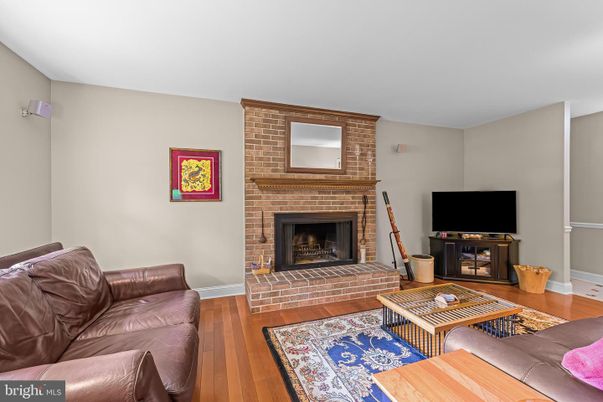 Fireplace, Interior, Living room, Stone Walls, Wood Texture Flooring
