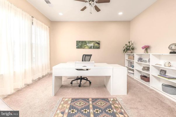 Home Office, Interior, Recessed Lighting