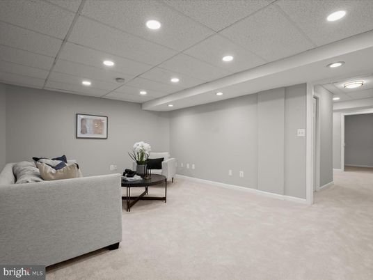Interior, Living room, Recessed Lighting