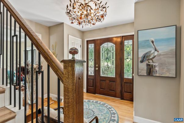 Chandelier, Interior, Wood Texture Flooring