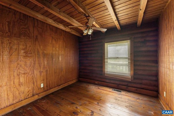 Empty room, Interior, Wooden Beams, Wooden Ceilings, Wood Texture Flooring, Wooden Walls