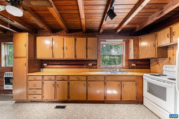 Interior, Kitchen, Wooden Beams, Wooden Ceilings, Wooden Walls