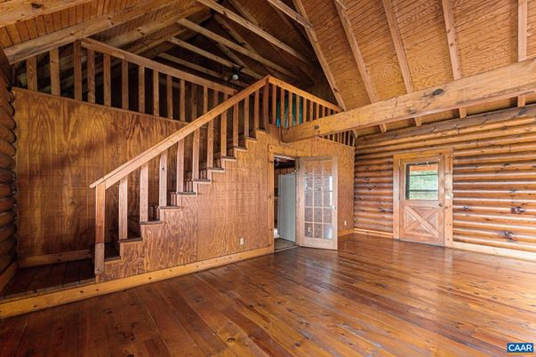 Empty room, Interior, Wooden Beams, Wooden Ceilings, Wood Texture Flooring, Wooden Walls