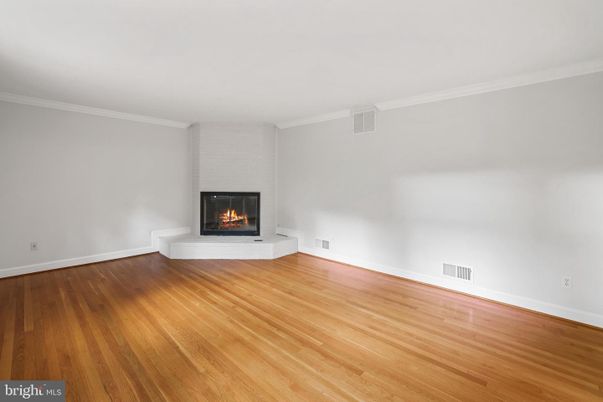 Empty room, Fireplace, Interior, Wood Texture Flooring