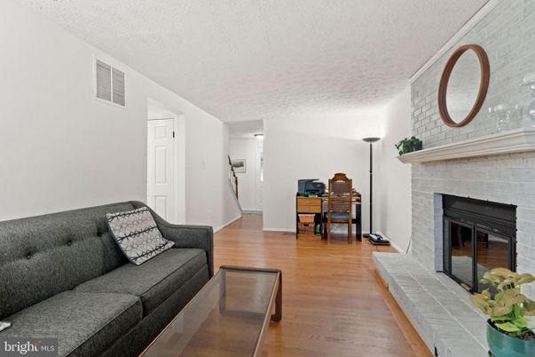 Fireplace, Interior, Living room, Stone Walls, Wood Texture Flooring