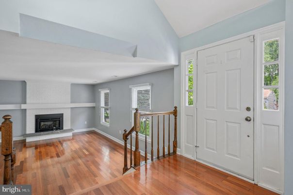Empty room, Fireplace, Interior, Wood Texture Flooring