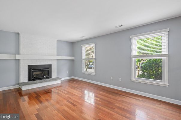 Empty room, Fireplace, Interior, Wood Texture Flooring