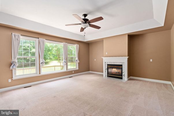 Empty room, Fireplace, Interior