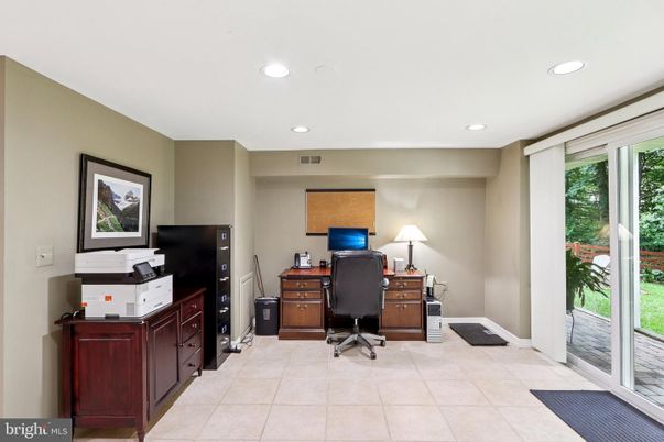 Home Office, Interior, Recessed Lighting