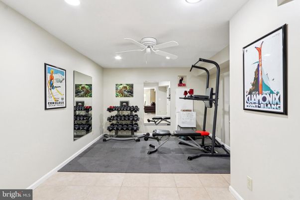 Fitness Equipment, Interior, Recessed Lighting