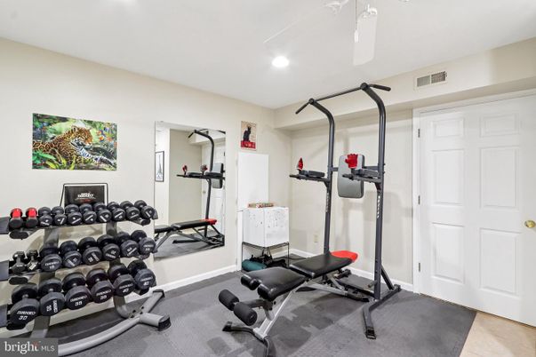 Fitness Equipment, Interior, Recessed Lighting