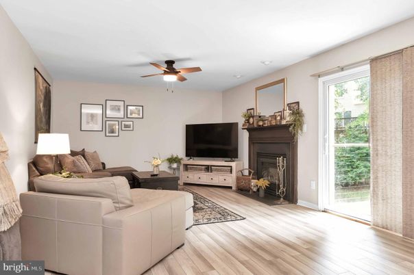 Fireplace, Interior, Living room, Wood Texture Flooring