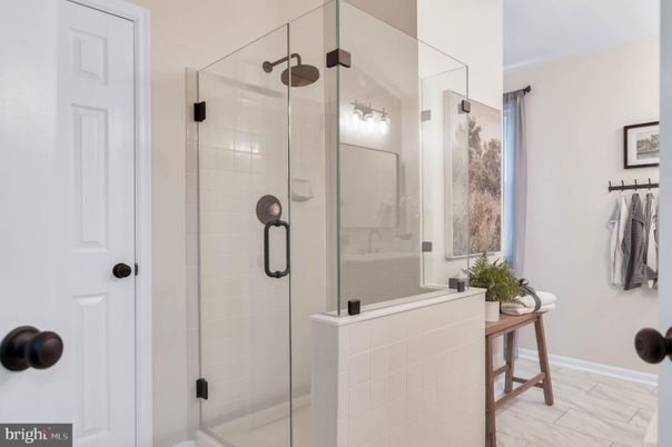 Bathroom, Glass Shower, Interior, Marble