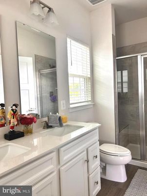Bathroom, Dual Sink Vanities, Glass Shower, Interior