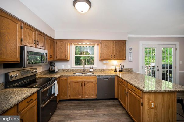 Interior, Kitchen, Wood Texture Flooring